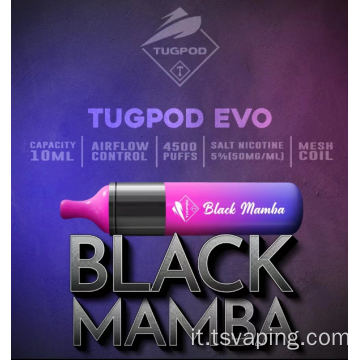 TUGBOAT DI VAPE MONOSSO DI VAPE EVO 4500 BUFS 850MAH